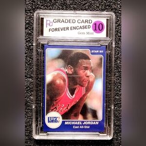 Michael Jordan Chicago Bulls Lite Beer Basketball Rookie Card Gem 10